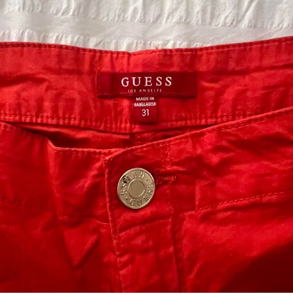 Red Women's Shorts - Picture 3 of 3